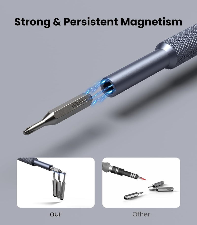 AXTH AXTH 25in1 Small Precision Screwdriver Set Professional Magnetic Mini Repair Tool Kit for Phone Computer Watch Laptop Macbook Ring Doorbell Eyeglass Electronic Bearing Steel Screw Driver  - Image 4