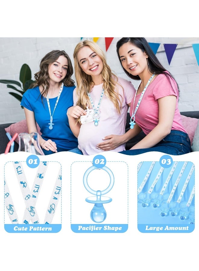 Coume 36Pcs Baby Shower Pacifiers Necklace Acrylic Baby Pacifiers Party Favors Pacifiers Charm Pacifiers Necklace for Girls Boys Baby Shower Party Decorations Gender Reveal Table Scatter - Image 2