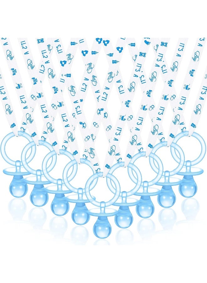Coume 36Pcs Baby Shower Pacifiers Necklace Acrylic Baby Pacifiers Party Favors Pacifiers Charm Pacifiers Necklace for Girls Boys Baby Shower Party Decorations Gender Reveal Table Scatter - Image 1