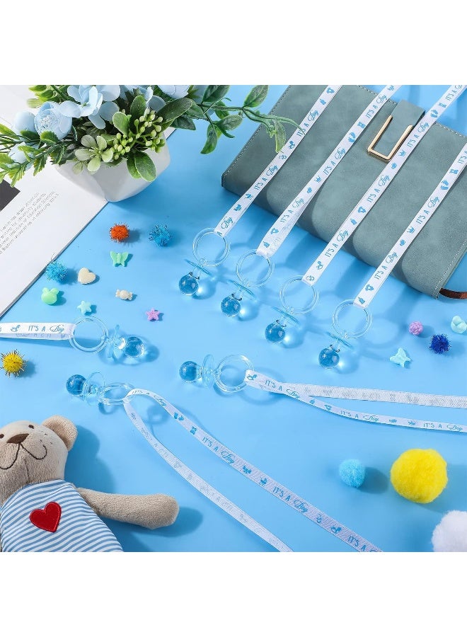 Coume 36Pcs Baby Shower Pacifiers Necklace Acrylic Baby Pacifiers Party Favors Pacifiers Charm Pacifiers Necklace for Girls Boys Baby Shower Party Decorations Gender Reveal Table Scatter - Image 5