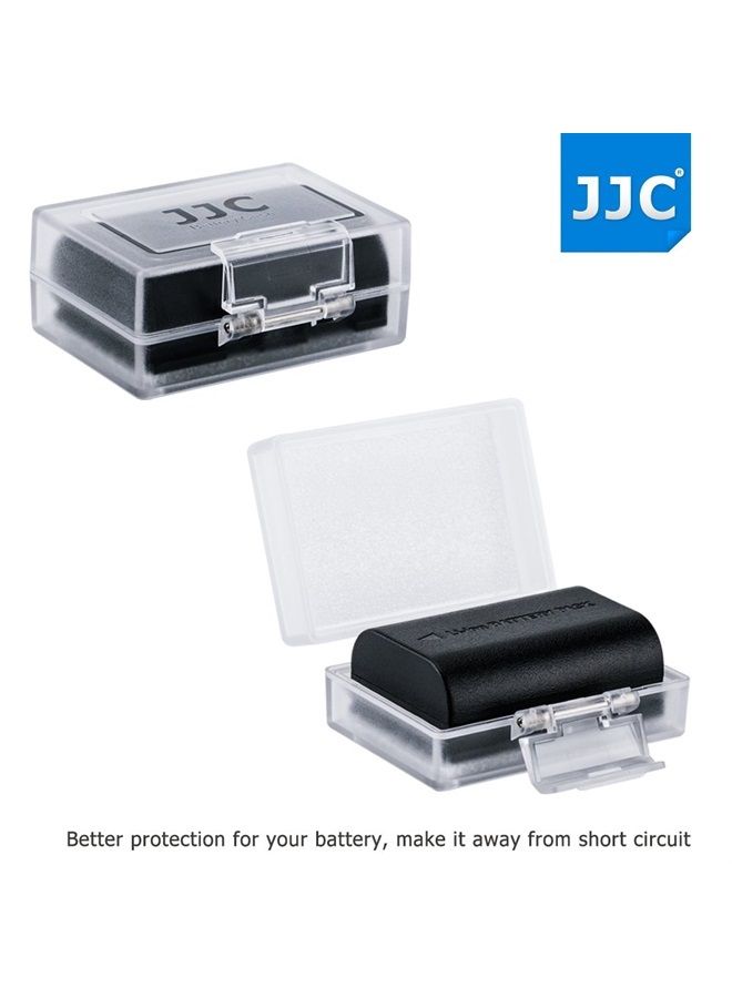 JJC 4-Pack JJC Compatible Camera Battery Case for Canon LP-E6N LP-E8 LP-E12 LP-E17 for Nikon EN-EL15 EN-EL14A for Sony NP-FZ100 NP-FW50 NP-FM500H NP-BX1 for Fujifilm NP-W126S NP-95 for Olympus BLN-1 BLS-5 - Image 2