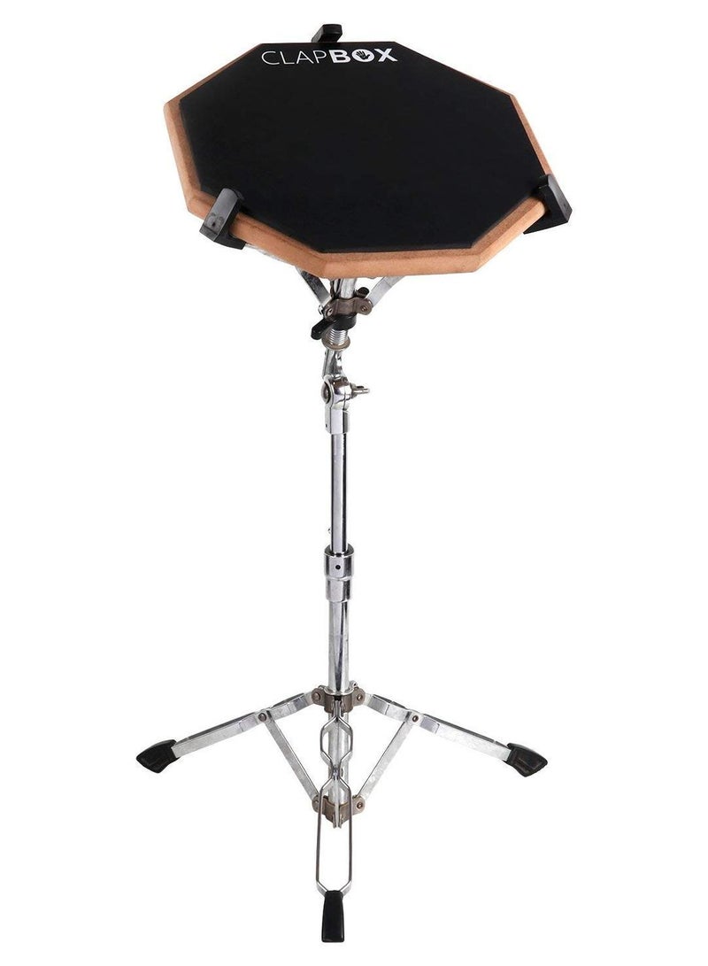 Clapbox Drum Practice Pad (12 Inches) with Stand - Image 1