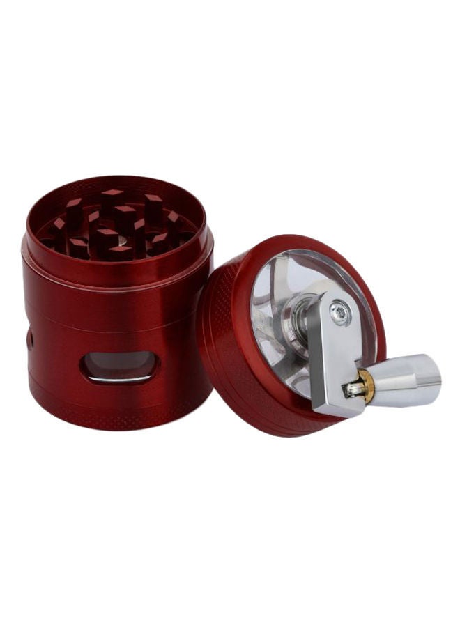 NIBEMINENT Herb And Spice Mills Grinder Red/Silver 61mm