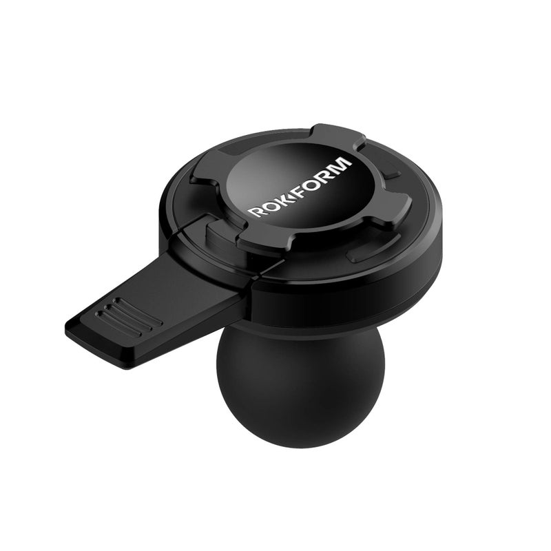 Rokform â€“ Universal 1â€ Ball Adapter Motorcycle Phone Mount, Safely Secures Any Twist Lock Case with Aluminum Lever Lock, Phone Holder Bike Mount (Black) - Image 1