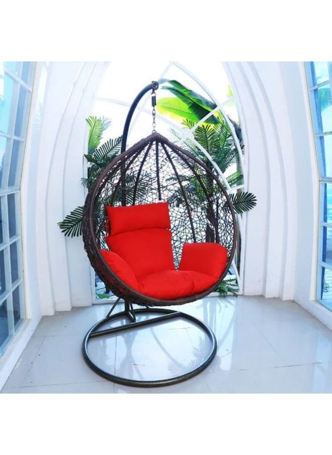 Sampa Rattan Sampa Rattan Single-Seat Swing – A Stylish Retreat for Solitude.  - Image 1