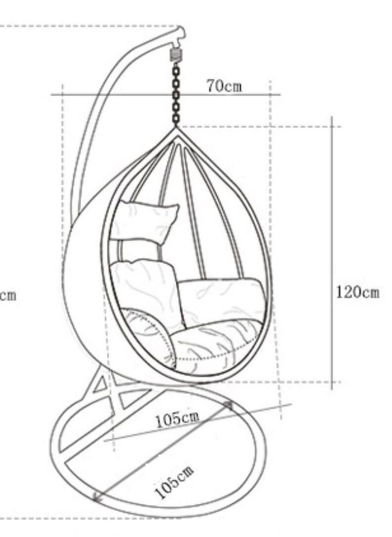 Sampa Rattan Sampa Rattan Single-Seat Swing – A Stylish Retreat for Solitude.  - Image 2