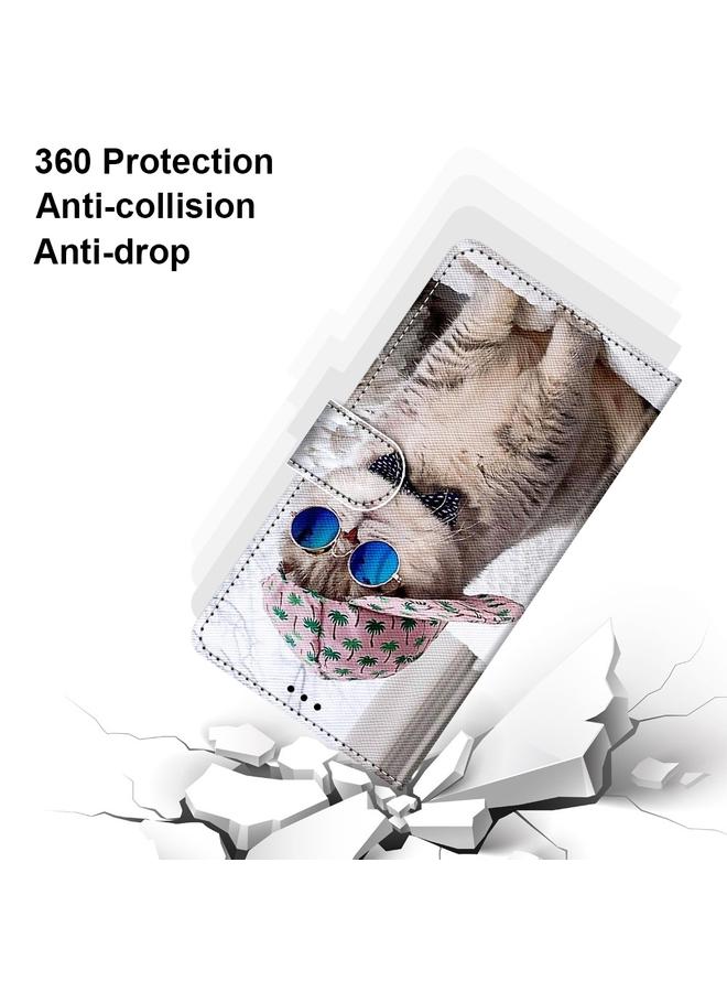 إيروريكس جراب لهاتف Xiaomi Mi 11T / 11T Pro، جراب هاتف من الجلد الصناعي بتصميم متقاطع ملون مع حامل وفتحات للبطاقات ومحفظة وحبل - Image 4