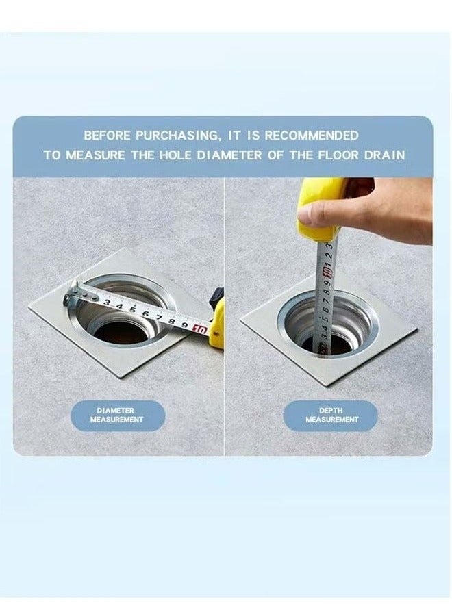 4PCS Deodorant Floor Drain Sealed TPR Soft Plug One-way Drainage Design Wear-resistant and Anti-corrosion Anti-blocking Bathroom Kitchen Filter  - Image 5