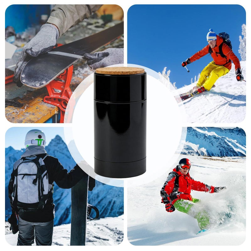 Black Ski Wax Long Lasting Protective Smooth Glide Snowboard Ski Waxing Kit For Adults Professionals Enthusiasts Beginners Family - Image 5
