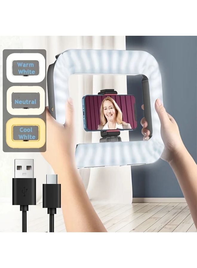 3600 مللي أمبير كاميرا هاتف ذكي مجموعة مثبت مع 3 أضواء ملونة للبث المباشر - Image 1