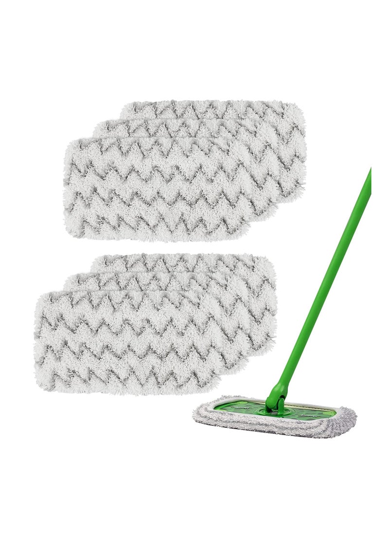 6PCS Reusable Microfiber Refills Compatible with Swiffer Sweeper Mops, 10 Inch Washable Swiffer Pads Flat Microfiber Mop Refills Sustainable Floor Cleaning Pads for Dry/Wet Use Household Cleaning - pzsku/Z4E433F4F29B698E67A72Z/45/_/1698320311/d8fe8a38-e2f8-43b9-a104-b0050c2e97b7