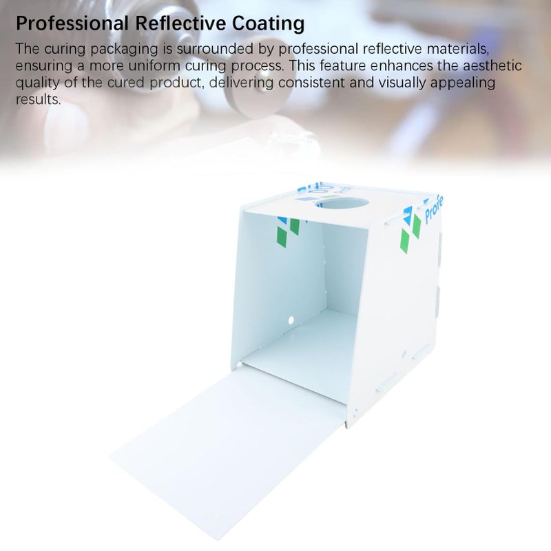 مصباح معالجة راتنج الأشعة فوق البنفسجية المدمج 405 نانومتر 360 نانومتر محطة معالجة وتنظيف سريعة 23x23x19 سم - Image 4