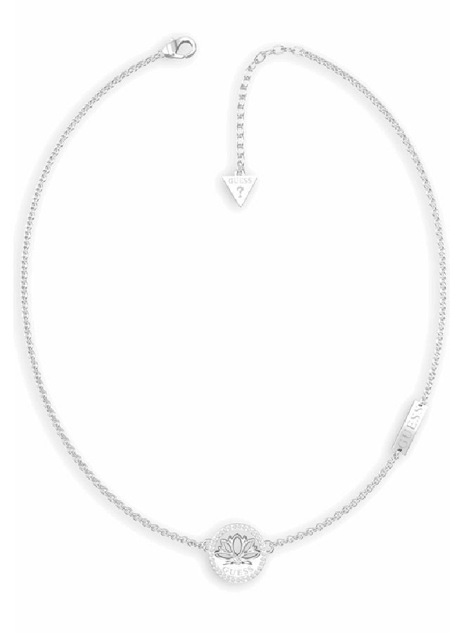 GUESS Lotus Coin Necklace 
