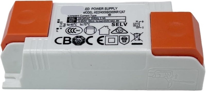 Flicker Free LED Light Driver Power Supply Constant Current 9W 15 30V 300ma - Image 1