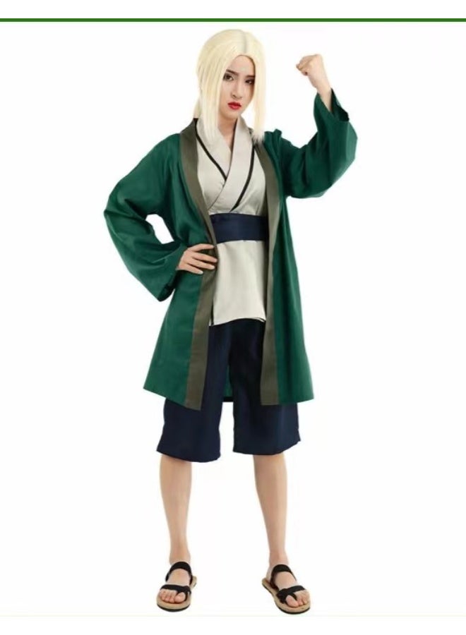 NIBEMINENT Anime ninja cosplay costume, Tsunade Granny cosplay costume, Halloween partner character performance costume - Image 1