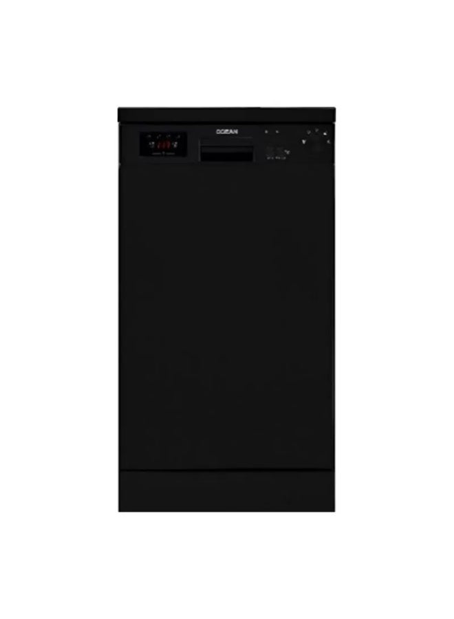 Dishwasher 45 cm 5 program 10 person LED Display - Half load - time delay -Inv 10 OZ BDFS15020B Piano Black