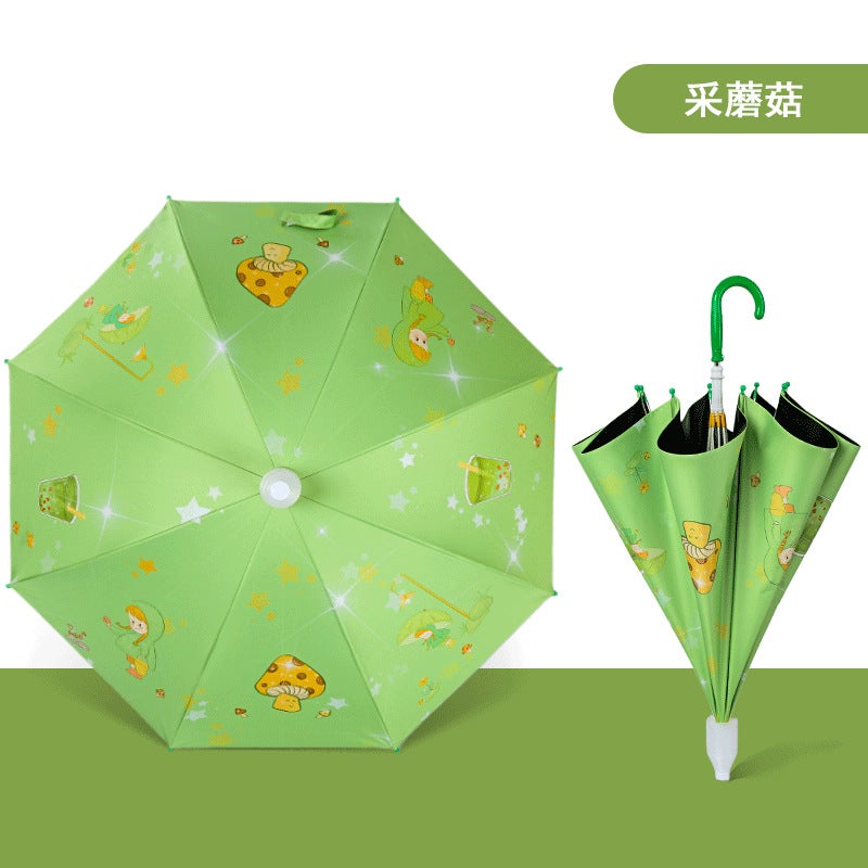 21-Inch Kids Safety Manual Umbrella Picking mushrooms 