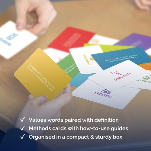 metaFox What Really Matters! | 80 values cards for coaching, workshops & therapy | Premium-quality coaching cards to discover, prioritize & live by what matters most to you - Image 5
