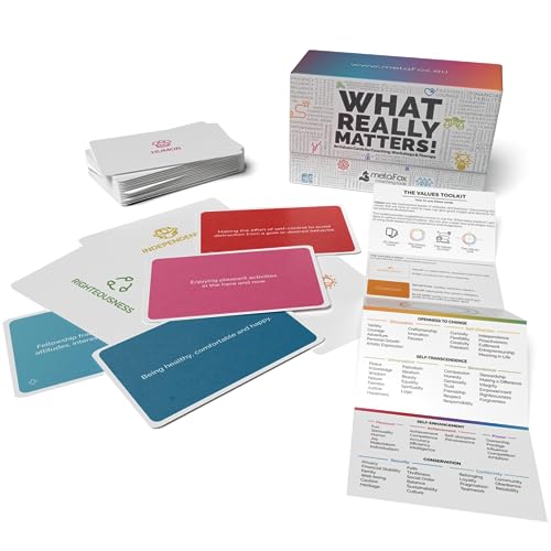 metaFox What Really Matters! | 80 values cards for coaching, workshops & therapy | Premium-quality coaching cards to discover, prioritize & live by what matters most to you - Image 2