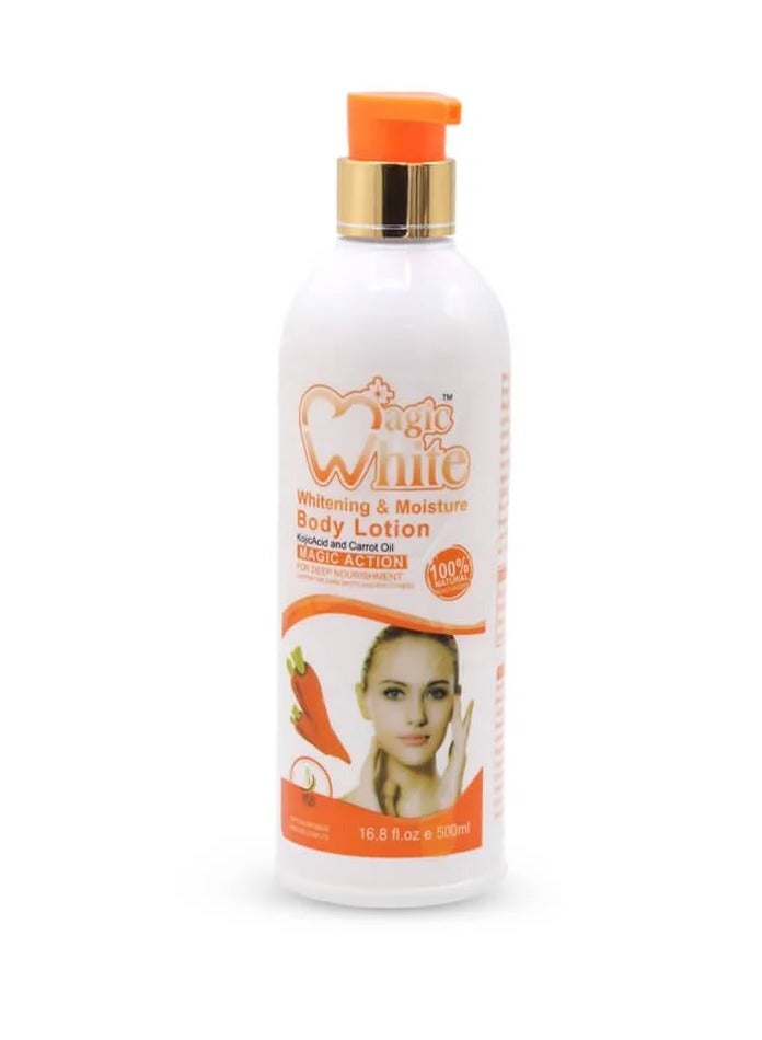 Magic White Carrot Whitening and Moisturizing Body Lotion 500ml