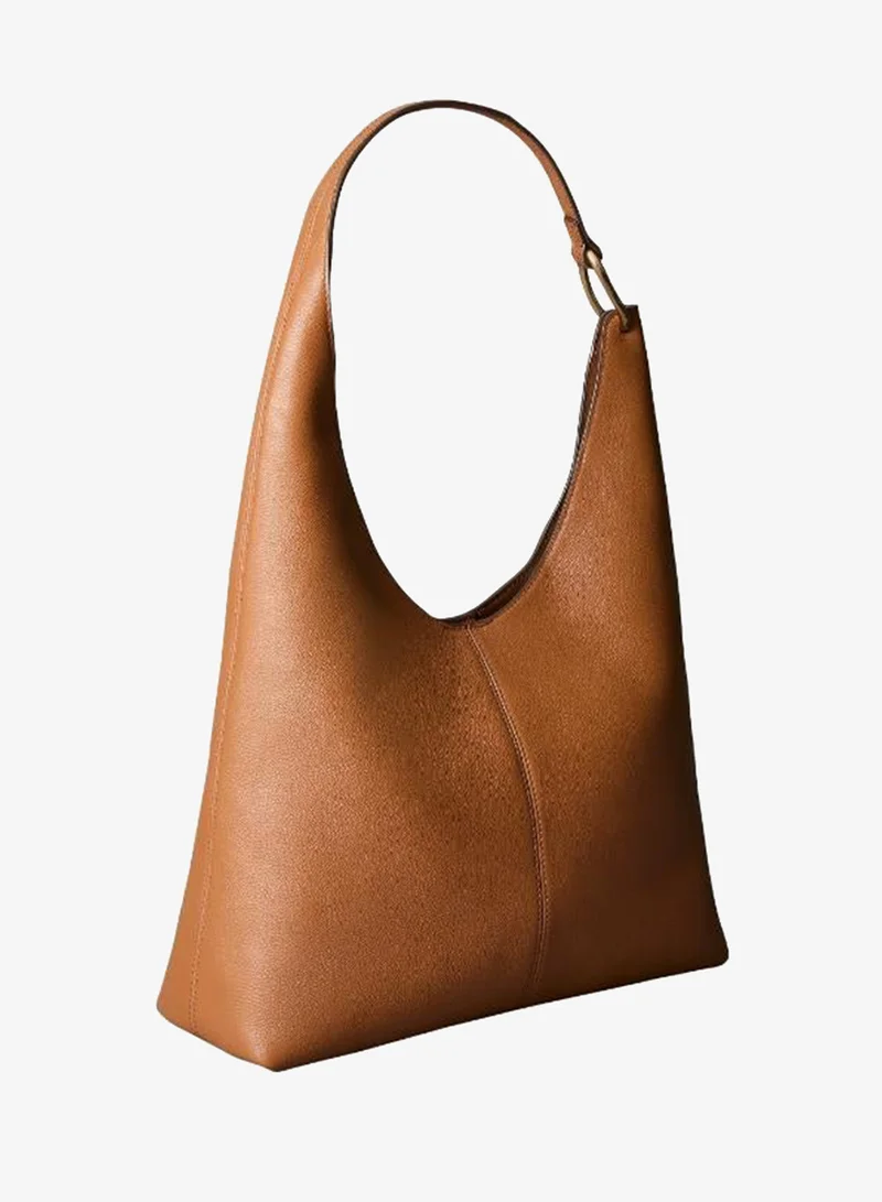 Calvin Klein  Leather Asymmetric Slouch Bag for Women | Best Price UAE