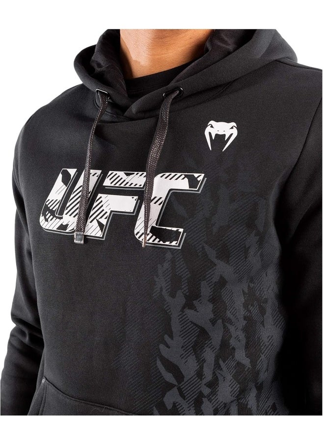 VENUM Venum mens Ufc Venum Authentic Fight Week Men's Pullover Hoodie - Black Hooded Sweatshirt  - Image 4