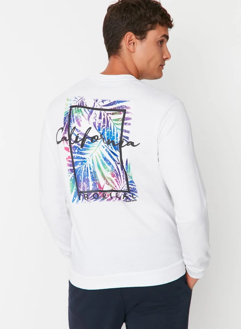 trendyol Back Print Sweatshirt