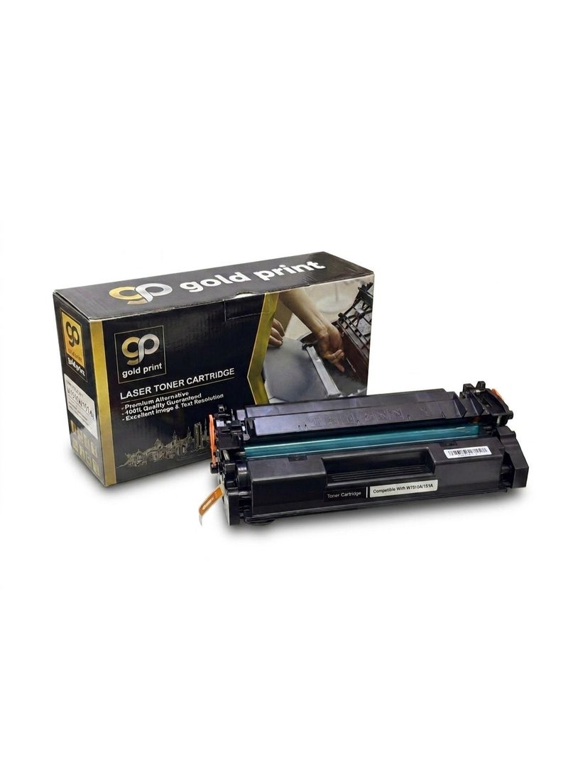 طباعة الذهب gold print Premium Toner Cartridge W1510A 151A Compatible For HP LaserJet Pro 4003dw, 4003dn, HP LaserJet Pro MFP 4103fdw, 4103fdn - Image 2