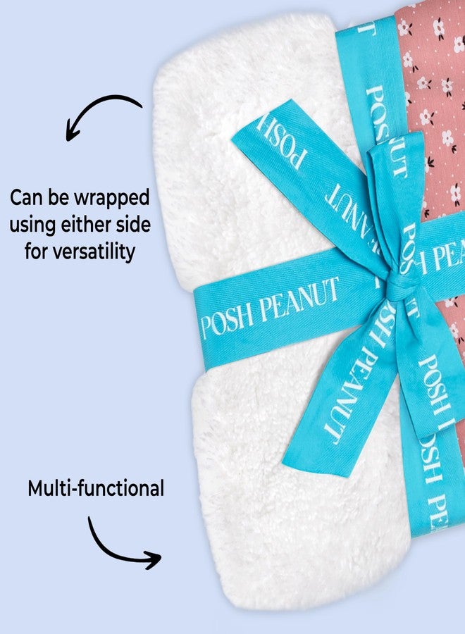 Posh Peanut Square Plush Patoo - Large Premium Reversible Knit Viscose from Bamboo - Snuggly Security Toddler Blanket - 40" x 40" (Emmilene, Crib) - Image 3