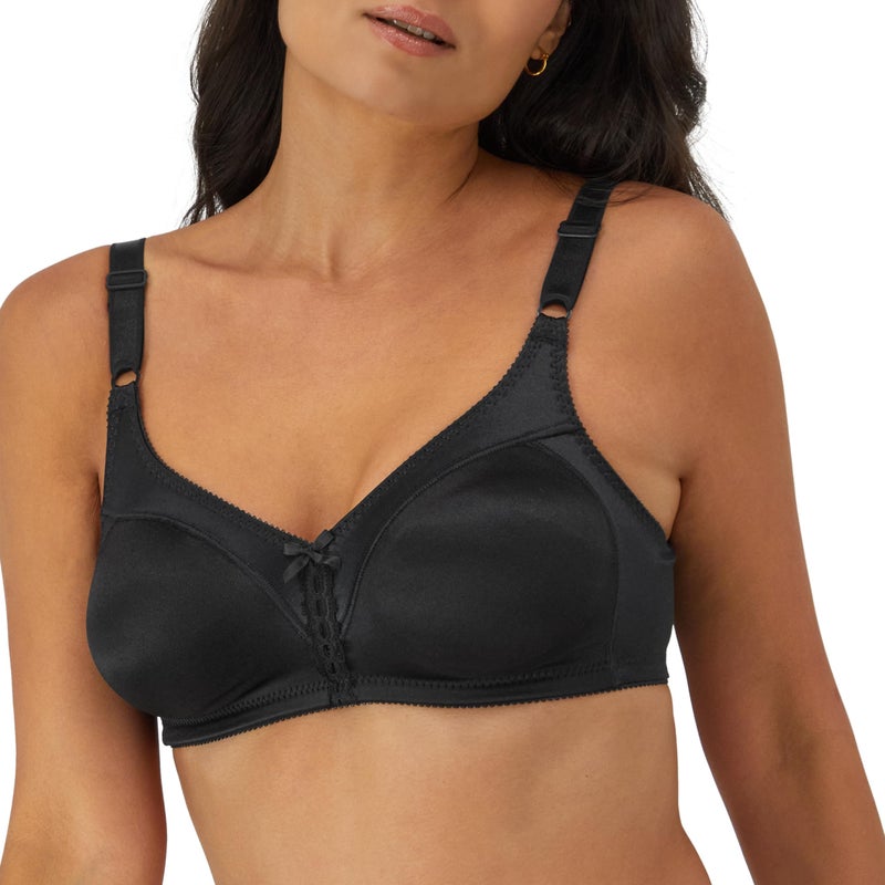 Bali Women's Double Support Wire-Free Bra, Black, 36C - Image 1