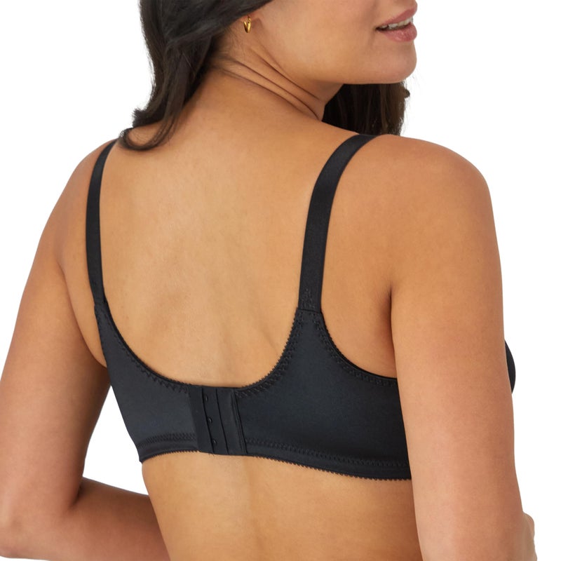 Bali Women's Double Support Wire-Free Bra, Black, 36C - Image 3