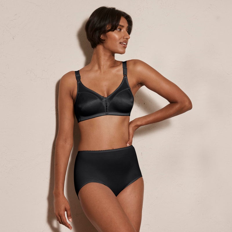 Bali Women's Double Support Wire-Free Bra, Black, 36C - Image 4