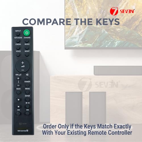7-Seven 7SEVEN® متوافق مع Sony 5.1 Home Cinema Soundbar الأصلي RMT-AH412U موديل HT-S40R SA-WS40R SS-S40R SS-SS40R HTS40R SAWS40R SSS40R SSSS40R HT-S20R HT-S100F HT-S700RF HT-S500RF SA-WS500RF - Image 5