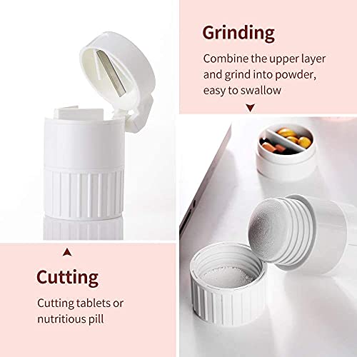 Prostuff.in Medicine Pill Case Tablet Cutter Splitter Divide Safe Storage Compartment Box, Cuts Pills, Vitamins, Tablets, Stainless Steel Blade, Travel Sized, Multicolor- (Pack of 1) - Image 5