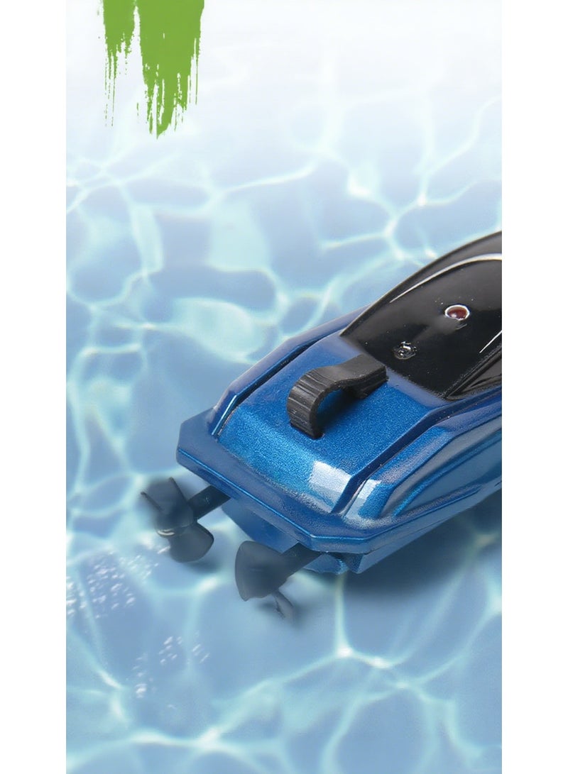 HALAMODO 【Mini RC Boat】Wireless Remote Control Speed Boat Auto-Flipping Toy Ship | For Kids Aged 6+ | Dual Motor Powerful Drive | 2.4G Anti-Interference Signal | Waterproof Sealed Structure | Premium Car Paint With UV Coating | 15-Min Charge For 12-Min Play | 20M Control Range | Compact For Bathtub/Kiddie Pool | Auto Power-On Safety Design | Low Battery Indicator - Image 2