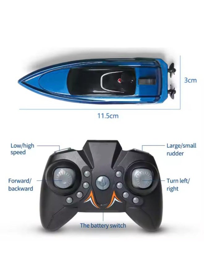 HALAMODO 【Mini RC Boat】Wireless Remote Control Speed Boat Auto-Flipping Toy Ship | For Kids Aged 6+ | Dual Motor Powerful Drive | 2.4G Anti-Interference Signal | Waterproof Sealed Structure | Premium Car Paint With UV Coating | 15-Min Charge For 12-Min Play | 20M Control Range | Compact For Bathtub/Kiddie Pool | Auto Power-On Safety Design | Low Battery Indicator - Image 3