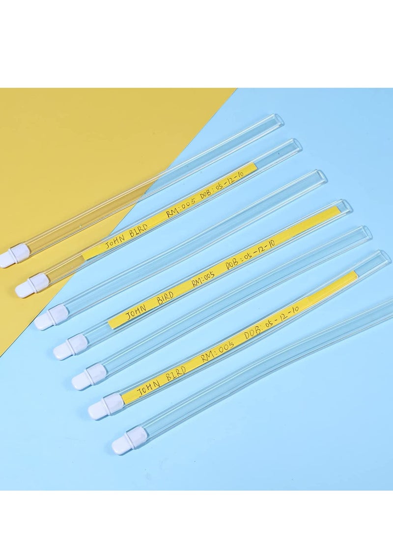 SYOSI 10 قطع من أساور المعصم الأنبوبية ذات الألوان المتعددة القابلة لإعادة الاستخدام، أساور طبية مريحة، سوار بلاستيكي لتعريف المستشفى، للحفلات والمناسبات - Image 5