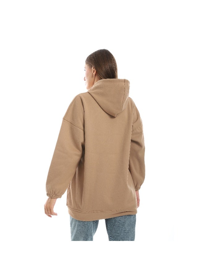 Caesar Womens Oversized hoodie with a woman's image printed on it - Image 4