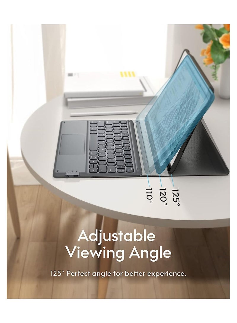 iPad Keyboard 9th Generation, Keyboard for iPad 8th Generation/7th Gen 10.2 Inch, Smart Trackpad, Detachable Wireless with Pencil Holder, Flip Stand Keyboard Case for iPad 9th/8th/7th Gen 10.2” - Image 5