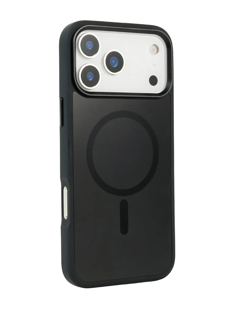 URR IRIS Matte Glass Case for iPhone ‏17 Pro - Black - Image 3