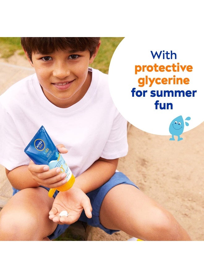 نيفيا صن لوشن للأطفال ، حماية من الأشعة فوق البنفسجية الطويلة والمتوسطة ، السباحة واللعب ، عامل حماية من الشمس 50+ ، 150 مل - Image 5