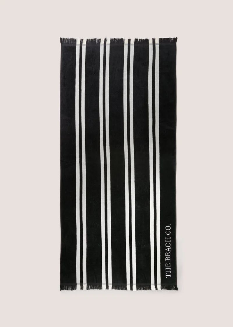 Matalan Black Beach Co Towel