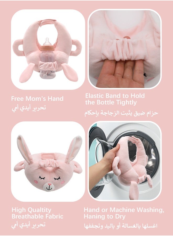 ماركة غير محددة رفوف زجاجات الأطفال ، وسادة التغذية الذاتية زجاجات الأطفال ، وسادة التغذية المجانية لرفوف زجاجات الأطفال ، وسادة الرضاعة القابلة للتعديل ، الضروريات لحديثي الولادة والتوائم ، الأرانب  - Image 3