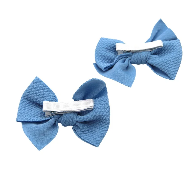 D'Daniela D'Daniela Dana Glasses and Bow Barrette Clip Set For Babies and Girls - Blue
