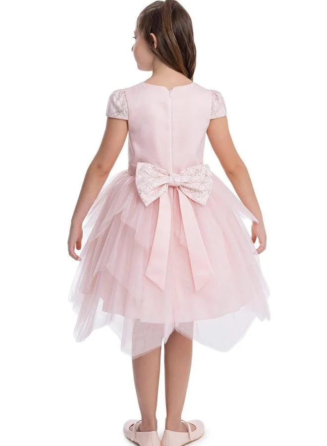 فيا بامبينو Lovely Pink Girls Dress 34012