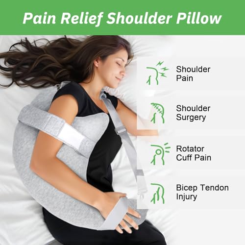 RoamReady Rotator Cuff Pillow, Post Shoulder Surgery Pillow for Sleeping or Sitting, Shoulder Pain Pillows for Arm Surgery Recovery, Side Sleeper Pillows for Arm Pain and Relie - Image 2