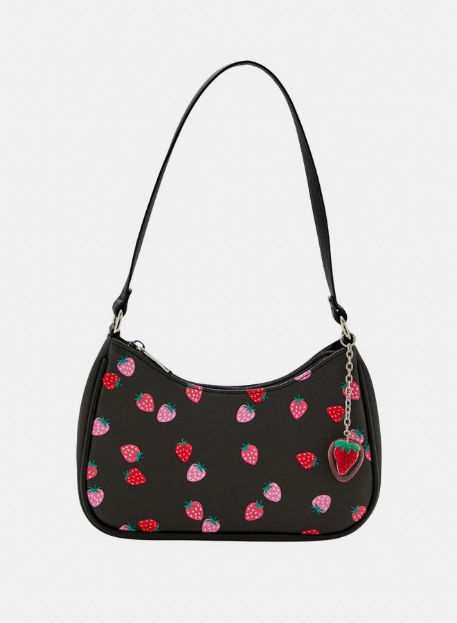 FOREVER 21 Strawberry Print Shoulder Bag  - Image 1