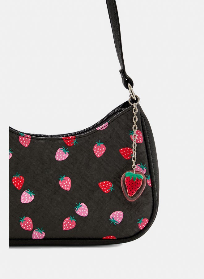 FOREVER 21 Strawberry Print Shoulder Bag  - Image 5