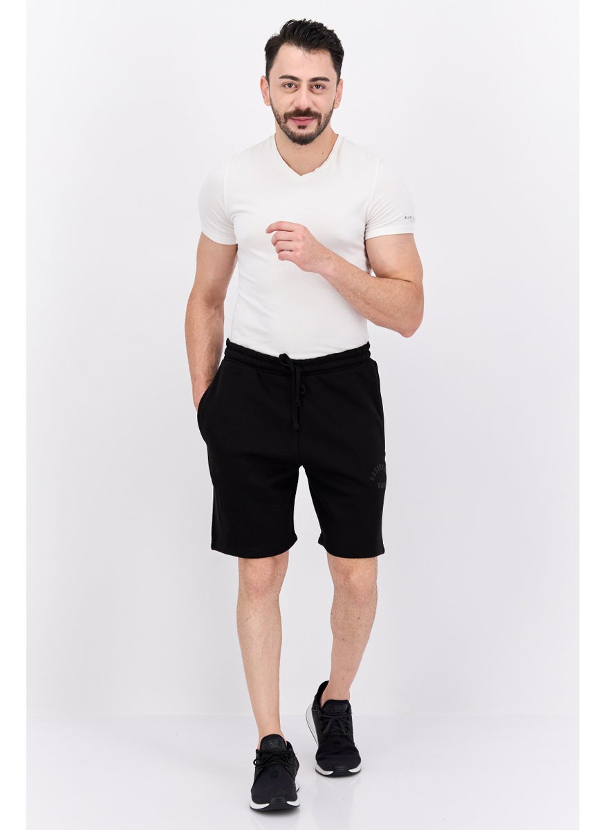 Men Brand Logo Basic Shorts, Black - pzsku/Z4E443B27B8225872A595Z/45/_/1737641997/4b563eed-de77-49cf-96c3-6bca79431fa3