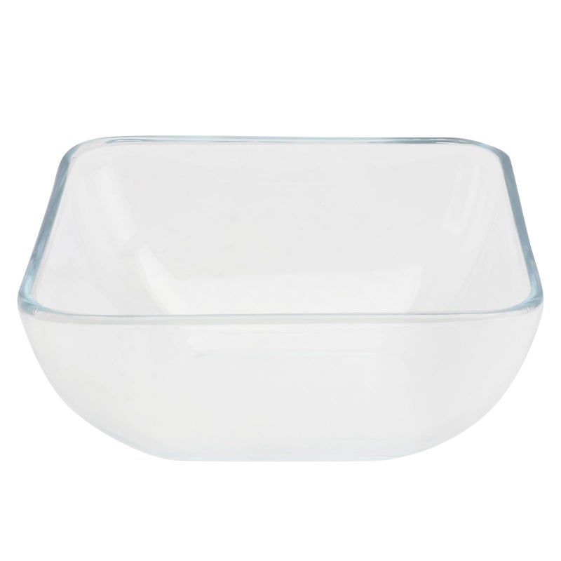 6 Inch Square Tempered Glass Food Bowl Set Microwave Safe For Salad Dessert Storage - Image 2
